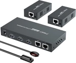 Pwaytek Hdmi Extender 1x2 4k60 Cat6 Splitter 60m Ir Edid Tx Rx Kit. Fixed Price $101.84.