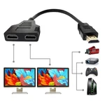 Hdmi Cable Splitter 1 In 2 Out Adapter Male To Dual Black. Fixed Price $16.60.