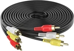New 30 Ft Foot Feet 3 Rca Triple Composite Video And Audio Cable Tv Dvd Cord Us. Fixed Price $15.99.