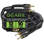 Gearit 12awg Speaker Cable Wire With Gold-plated Banana Tip 10 Feet, Black. Fixed Price $50.05.
