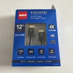 Rca Hdmi 12 Ft Digital Plus Cable For 4k Ultra Hd Video And Audio. Fixed Price $12.99.
