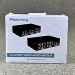 Panlong 2/4 Port Video Audio Switch 4-way Av Button Black. Fixed Price $8.39.