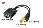 Ptc Vga (m) To S-video (f)/rca (composite) Adapter Cable - Black 6-inch. Fixed Price $8.99.