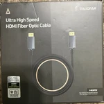 8k Fiber Optic Hdmi Cable Maxonar 50ft Ultra High Speed Cable, Black. Fixed Price $50.00.