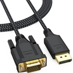 Dteedck Displayport To Vga Cable 6ft, Display Port Dp 1080p 60hz Black. Fixed Price $13.56.