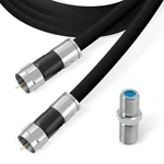 Rg6 Coaxial Cable With F Connectors, High Speed Internet And Tv 1ft, Black. Fixed Price $16.29.