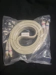 Cti #98-va-6cm High Resolution 6 Ft. White Cable / Silver Tips *one New Cable*. Fixed Price $15.00.