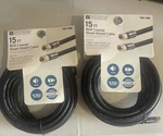 2-pack!! Utilitech 15ft Rg6 Coaxial Quad-shield Cable, Black. Fixed Price $15.50.