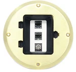 Riteav 2 Port Cat6 Ethernet 1 Coax Cable Tv Floor Box Black. Fixed Price $158.69.