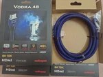 Audioquest Vodka 48 Hdmi Cable,8k Ultra Hd Video,48gbps,10%silver. Fixed Price $150.00.