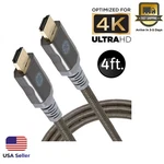 Ge 4ft 4k Hdmi 2.0 Cable With Built-in Ethernet, Gold-plated Connectors,. Fixed Price $19.58.