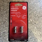Ge Coax Cable Extension Adapter 2 Pack 33203 Audio/video. Fixed Price $2.94.
