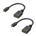 2-pack Micro Hdmi To Adapter - 6 Inches, With 4k And Hdr Support For. Fixed Price $23.75.