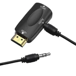 Guamar Hdmi To Vga Adapter Converter With 3.5mm Audio Jack Cable For Black. Fixed Price $12.99.