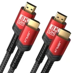 8k Hdmi Cable 2.1 2 Pack 6ft, Jsaux 48gbps Ultra High Speed Red. Fixed Price $29.49.