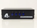 Axgear 4-port Rca Audio/video Switch Box Composite Selector: 4 In-1 Out To Tv. Fixed Price $10.00.