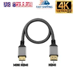 High Speed Mini Hdmi To Cable Braided Cord 3d 4k/60hz 1080p For Hdtv Camera. Fixed Price $9.98.