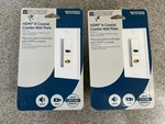 Lot (2 )utilitech Hdmi & Coaxial Wall Plate 2-gang White Plastic Duplex. Fixed Price $9.00.