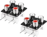 Uxcell Av Concentric Outlet 4 Rca Female Jack 6-pin Connector Socket Panel.... Fixed Price $11.37.