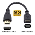 Nfhk 15cm Mini Hdmi Type-c Socket Female To Type-a Adapter Extension Cable. Fixed Price $7.99.