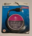Commercial Electric Standard Black Hdmi 6ft. Cable Model -1002 233 266. Fixed Price $9.49.