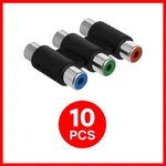 10x 3 Rca Coupler Component Video Cable Extender F To Connector Joiner Adapter. Fixed Price $11.89.