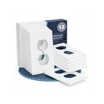 Bates- Duplex Receptacle Outlet Wall Plate, Standard Size - 12 Pack, White. Fixed Price $9.11.
