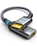 Highwings 4k Display Port To Hdmi Adapter, Uni-directional Dp 0.66 Feet, Grey. Fixed Price $13.14.