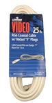Leviton C6851-25w Rg6 Coax Coaxial Cable, Nickel Plated, 25-feet, White. Fixed Price $14.28.