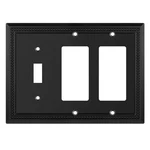 Henne Bery Sunken Pearls Heavy Single Toggle/double Decorator, Matte Black. Fixed Price $21.71.