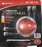Member's Mark 9' Hdmi Cable 2 Pack New In Package. Fixed Price $15.14.