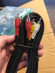 6ft Rca Audio Video Cable Yellow White Red. Fixed Price $2.00.