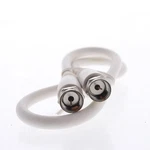 Leviton White 18" Coaxial Video Cable Rg59 Plugs 75-ohm F-type Wire C5851-1w. Fixed Price $1.89.