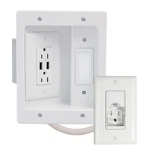 Legrand On Q In Wall Tv Power Kit With Dual Usb Recessed Box & Cabl.... Fixed Price $136.27.