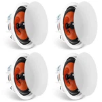 4 Pcs 8 Inch In Ceiling Speakers, 100-watts, Flush Mount & In-wall Speak. Fixed Price $103.80.