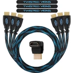 Twisted Veins 3 Pair, 3ft Hdmi Braided Cable, 3d 4k. Fixed Price $8.00.