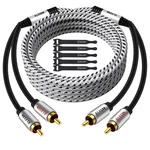 Elecan Premium 15ft Rca Cable - Hi-fi Sound 16awg Shielded 2 Male To. Fixed Price $23.98.