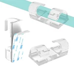 60 Pcs Clear Cable Clips With 3m Adhesive, Wire Holders Under Desk, M,. Fixed Price $10.69.