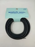 New Watch Onn. Dual-shield Coax Cable 25 Ft (7.6m) Black Coaxial. Fixed Price $9.99.