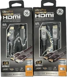 Ge Premium 4k Hdmi 2.0 Cable 4ft W/ethernet Gold Plated Connectors 48719 2-pack. Fixed Price $14.64.