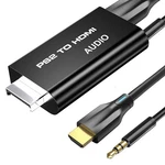Sartyee Ps2 To Hdmi Adapter Converter With 3.5mm Audio Cable Black. Fixed Price $12.15.