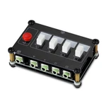 Compact 4-way Stereo 3.5mm Audio Switcher Manual Selector Headphone Splitter Box. Fixed Price $29.99.