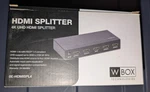 W Box Technologies 4k Uhd Hdmi Splitter 1x4 Oe-hdmispl2. Fixed Price $27.00.