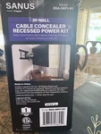 Sanus - In-wall Cable Concealer Recessed Power Kit For Mounted Tvs White. Fixed Price $39.95.