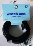 Watch Onn. Hdmi Cable, 12 Ft, Black. Fixed Price $8.99.