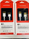 2 Of Monoprice High-speed Hdmi Cable With Redmere 6ft High Quality,new Sealed. Fixed Price $18.49.
