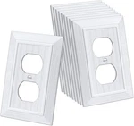Cml Classic Single Duplex Wall Plate, 1-gang Vintage Beadboard 10 Pack, White. Fixed Price $24.64.