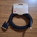 Braided Hdmi To Dvi Cable, Full Hd, Black 8ft Radio Shack 8' 8-foot. Fixed Price $14.25.