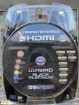 Monster Premium Black Platinum 35ft 4k Ultrahd Hdmi Cable. Fixed Price $75.00.
