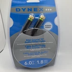 Genuine Dynex (dx-av081) 6.0 Feet Rg6 Coaxial "f" Audio/video Cable Sealed. Fixed Price $7.19.
